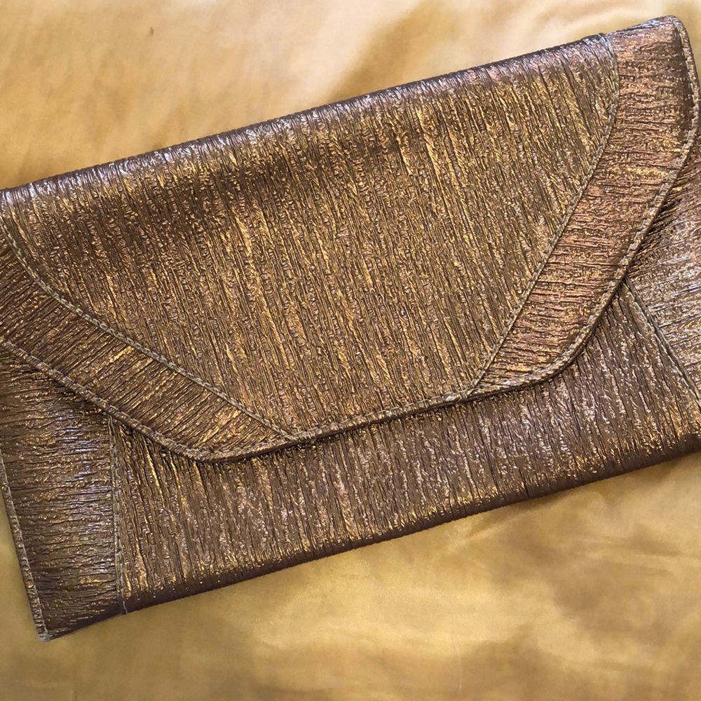 Like New! Bronze Envelope Clutch